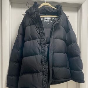 SUPER PUFF Original Black Puffer Jacket